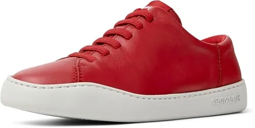 Camper Peu Touring Damen Sneaker Mittelrot 38 (EU) - Stilvoller Damen Sneaker aus hochwertigem Rindsleder mit recyceltem Polyesterfutter. Ideal für den Alltag und bietet hohen Tragekomfort.