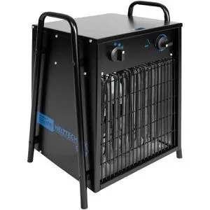 GÜDE Elektroheizer GH9EV - Heizstrahler mit 2 Heizstufen (4,5 + 9 kW) und Ventilator, ideal für Bau, Landwirtschaft und Gastronomie – sicher mit Schutzart IP X4.