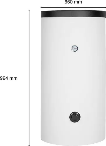 Evenes Warmwasser-Standspeicher EV-TEDS-1 W 150 1 Wärmetauscher 152 L