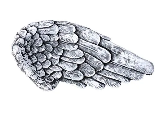 stoneandstyle Grabschmuck Engel Flügel 28 cm breit, aus massiven Steinguss, Frost- und wetterfest bis -30°C