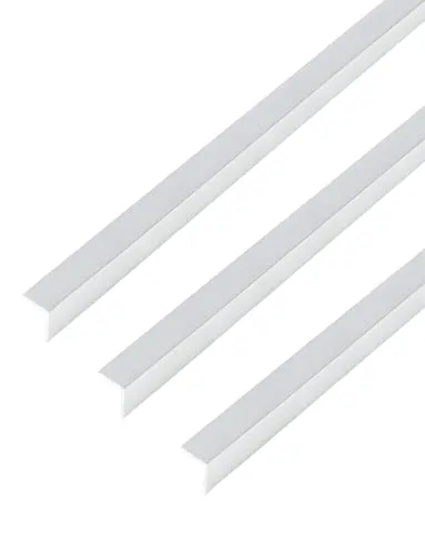 Alberts 499358 Winkelprofil | selbstklebend aus Aluminium im Chromdesign - Metall- & Legierung-Platten, flexibles und einfach zu montierendes Profil für kreative Anwendungen im Innenbereich.