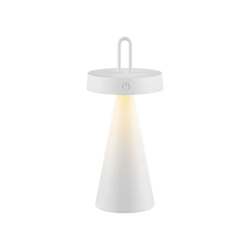 JUST LIGHT. LED-Akku-Tischleuchte 1flg - Nachttischleuchte mit 1,5W LED und 130lm, dimmbar über Touchdimmer für individuelle Lichtstimmung, inkl. Memory-Funktion und IP44 Spritzwasserschutz.