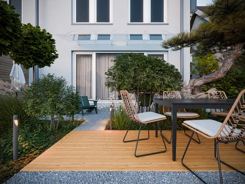 Terrassendiele Douglasie 28 x 145 mm - 3 Meter Länge - Hochwertige Douglasie-Terrassendiele, ideal für den Außenbereich. Robust und langlebig, mit feiner oder grober Riffelung für optimalen Halt.