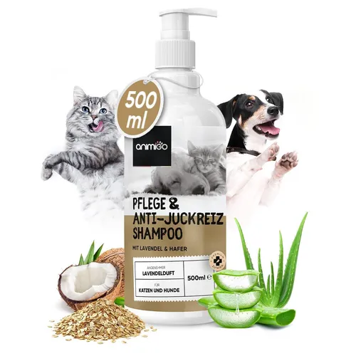 Pflegeshampoo für Hund & Katze - 500ml - Haut- & Fellpfelege - Lang- & Kurzhaar