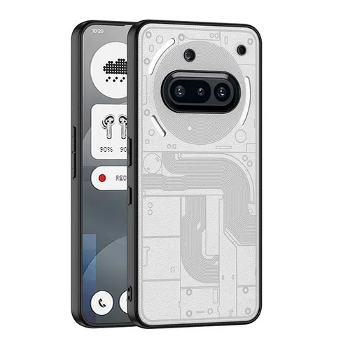 Für Nothing Phone 3a GKK Skin Feel Design Kunstleder / TPU Schutz Hülle Grau