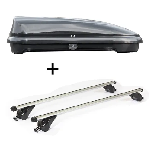 Dachbox FL320L + Dachträger KING1 für Audi A6 Avant