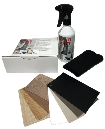 Möbelreiniger Senomatt 500ml - Antifingerprint & Antistatisch - Konsolentische fürs Wohnzimmer - Speziell für matte Möbeloberflächen, entfernt hartnäckige Flecken und Fingerabdrücke. Inklusive Reinigungstuch für einfache Anwendung!