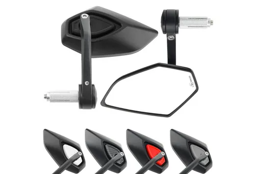 Area1 Motorradspiegel Set mit E-Prüfzeichen - Motorradspiegel - Sportliches Design und optimale Sicht für Sicherheit auf der Straße. Universell montierbar und einfach zu installieren, perfekt für jedes Bike.
