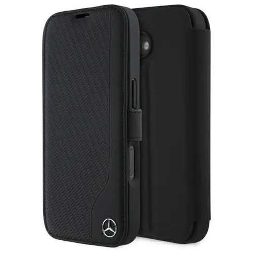 CG MOBILE Mercedes MEBKP16S23RBGVK Hülle für iPhone 16 - Standard Handyhüllen mit elegantem Design aus Leder- und Holzimitat, idealer Schutz für Ihr iPhone 16 und ein stilvolles Accessoire.