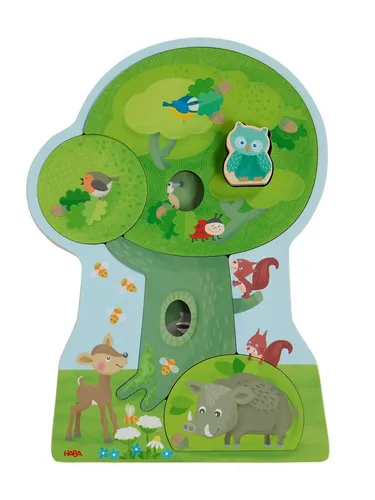 Haba Puzzle Holz Waldtiere, Puzzleteile, Puzzlespiel, Legespiel, Jigsaw Puzzle