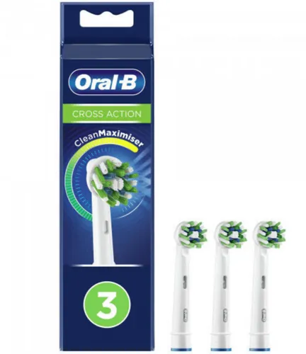 Oral-B Ersatzbürste Aufsteckbürste CrossAction EB50RB-3 CleanMaximiser 3er Pack