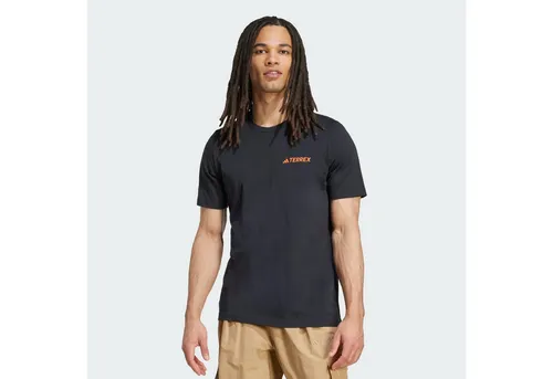 adidas Terrex Herren Graphic T-Shirt – Größe L, schwarz von adidas TERREX