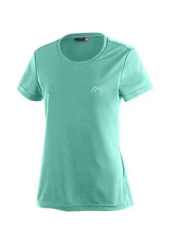 Maier Sports T-Shirt Waltraud Damen Kurzarmshirt – Leichtes Sommer Funktionsshirt in Hellmint - Ideal für warme Tage: Das kurzärmelige Funktionsshirt aus 100% Polyester bietet hohen Tragekomfort und ist pflegeleicht. Perfekt für Freizeitaktivitäten und entspannte Stunden.