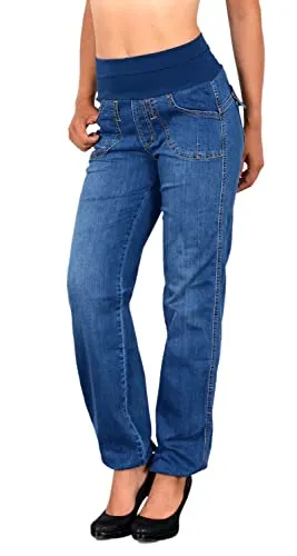 ESRA Damen Boyfriend Jeanshose J132 von ESRA