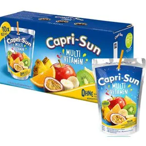 CAPRI-SUN Capri Sun Multivitamin 10 x 0,2 l - Säfte: Leckeres Multivitamin-Getränk ohne künstliche Süßstoffe, ideal für Schule und unterwegs, frisch und natürlich im praktischen Mehrfachpack.