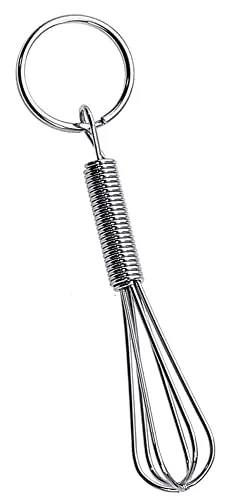 Contacto 7654/004 Schlüsselanhänger Schneebesen verchromt mit Ring