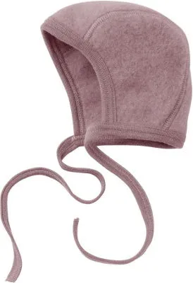 Engel Baby Häubchen Wollfleece rosenholz melange - Größe 50/56 575550
