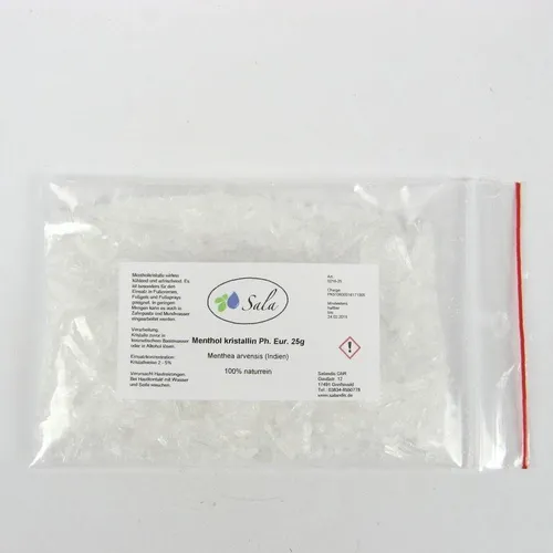 Sala Mentholkristalle Menthol Kristalle Sauna Aufguss Ph. Eur. 25 g Beutel