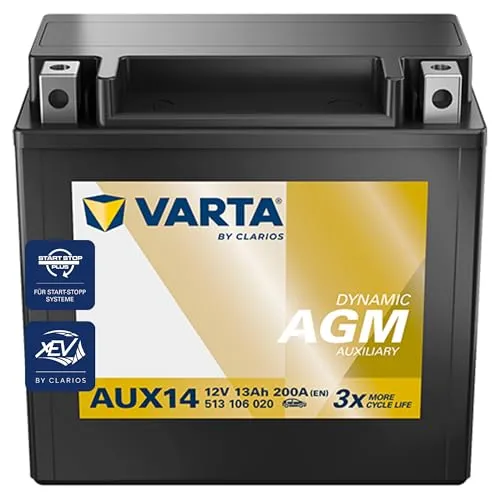 Varta AUX14 SILVER AGM Stützbatterie 13Ah von VARTA