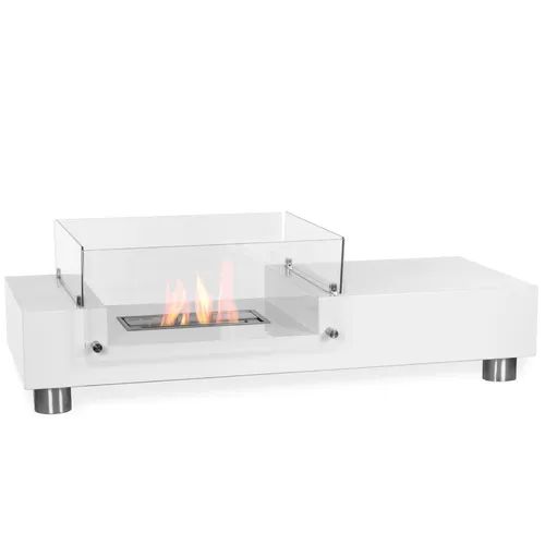 Moritz Ethanol Kamin Standkamin 35 x 112 cm - Kaminöfen für drinnen und draußen, zaubert romantische Atmosphäre mit echtem Kaminfeuer, Betrieb mit umweltfreundlichem Bioethanol, kein Rauch oder Ruß.