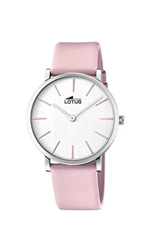 Lotus Damen Uhr Analog aus Rosa Leder - Quarzwerk - Damenuhr - Mineralglas hochresistent - Elegant Klassisch - Special Prices 18776/1