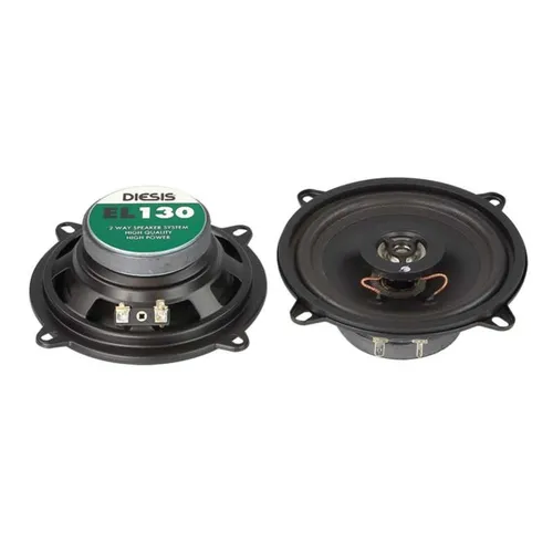 ACV EL130 Lautsprecher - 2-Wege 130mm 80W - Car-HiFi-Lautsprecher mit Aluminium-Schwingspule und kompaktem Einbaudurchmesser von 114 mm für kraftvollen Sound in jedem Fahrzeug.