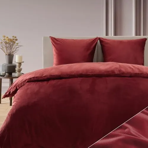 Blumtal Cashmere-Touch Plüsch Bettwäsche-Set - Luxuriöse Bettwäsche-Sets aus extrem weichem Plüsch-Stoff, OEKO-TEX zertifiziert für ein sicheres Schlafgefühl. Pflegeleicht und in acht stilvollen Farben erhältlich!