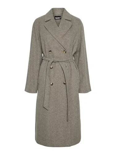 Pcmarbel Long Coat Noos - Funktionsjacke für Damen von PIECES, stylischer Langmantel mit wetterfesten Eigenschaften für optimalen Komfort und Schutz.