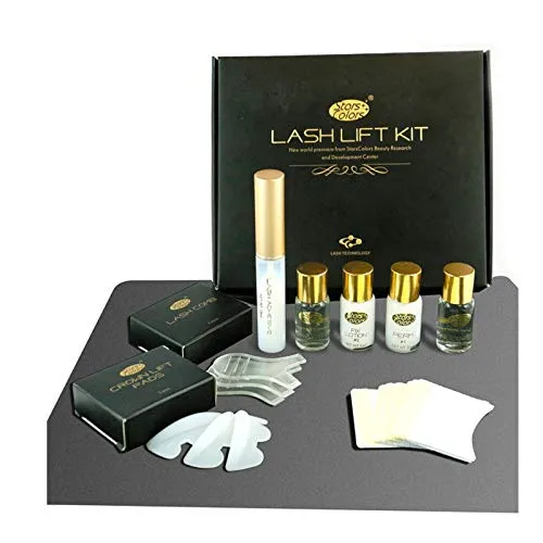 Wimpernlifting Set Starter Kit Wimperndauerwelle - Wimpernlaminierung - Lash Lifting Set Kurz Einwirkzeiten - 12-15 Anwendungen 10 Stück Set