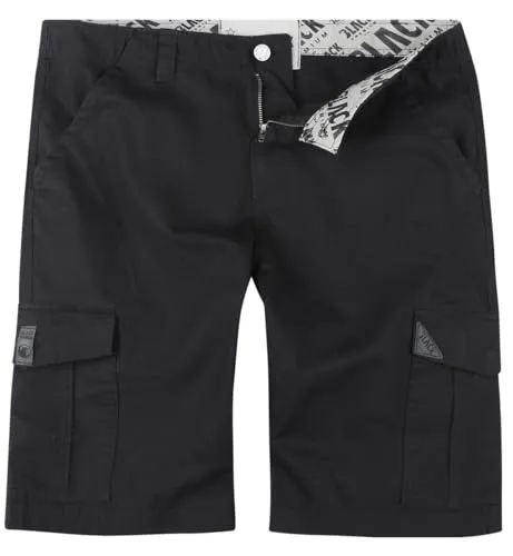 Black Premium by EMP Herren Schwarze Cargoshorts mit seitlichen Einschubtaschen XL