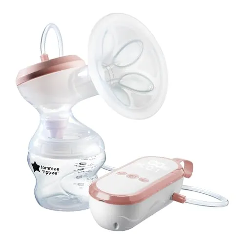 Tommee Tippee Made for Me Elektrische Einzel-Milchpumpe - Milchpumpen mit starker Saugkraft und USB-Wiederaufladung, ideal für schnelles und leises Abpumpen unterwegs.