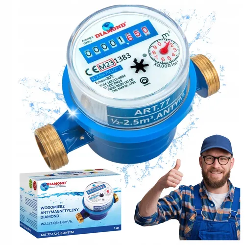 Wasserzähler Kalt 1/2'' 2,5 m³/h