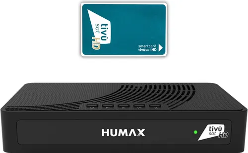Humax Tivumax LT HD-3801S2 - Full HD DVB-S2 Sat Receiver mit tivùsat HD Karte - TV-Receiver mit Full HD Auflösung, tivùsat HD-Zertifizierung und einfacher Zugriff auf HD-Kanäle dank Easy HD-Funktion. Ideal für beste Fernseherlebnisse!