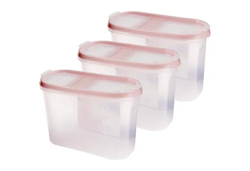 Bestlivings Vorratsdose Müslispender 1,4L - 4,5L, Kunststoff, (3-tlg., 1,4 Liter (7cm x 17cm x 12,5cm), Schüttdose für Lebensmittel, Vorratsbehälter Set - Frischhaltedosen