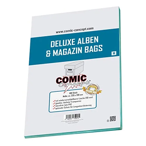 Comic Concept Deluxe Alben & Magazin Bags M (225 x 310 mm) von Comic Concept