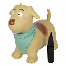 small foot 12785 - Hüpftier Hund - Sonstiges, aufblasbares Spielzeug fördert Bewegung und Gleichgewicht; ideal für drinnen und draußen, bis 50 kg belastbar.