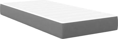 vidaXL Bettmatratze mit Matratze Hellgrau 80 x 200 cm