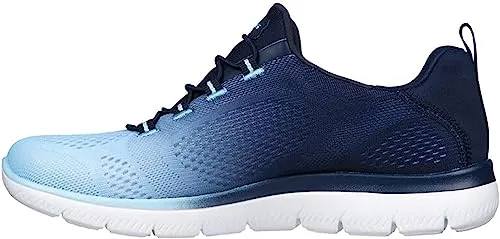 Skechers Damen Summits Bright Charmer Sneaker - Damen-Sneaker mit leichtem, stoßdämpfendem Design und atmungsaktivem Netzober material. Ideal für Komfort und Stil im Alltag.