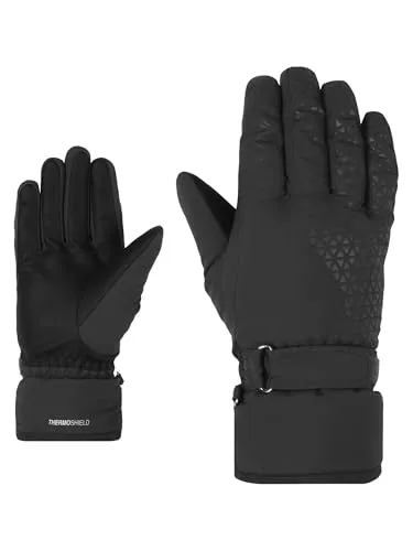 Ziener Damen KISAR Ski-Handschuhe - Skihandschuhe für Wintersport, wasserdicht und PFC-frei, bieten zusätzlichen Komfort und Schutz bei kaltem Wetter.