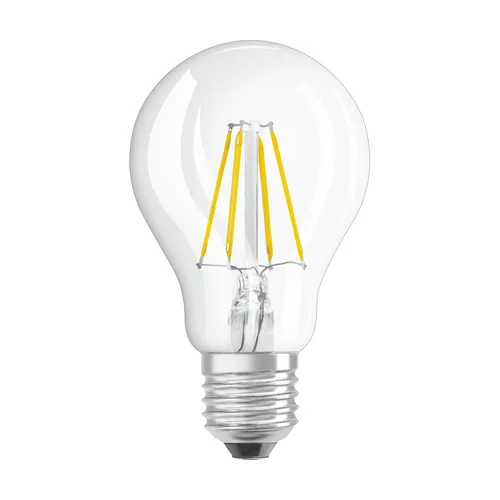 Osram LED Filament Birnenform 4W = 40W E27 klar 470lm Tageslicht 6500K kaltweiß