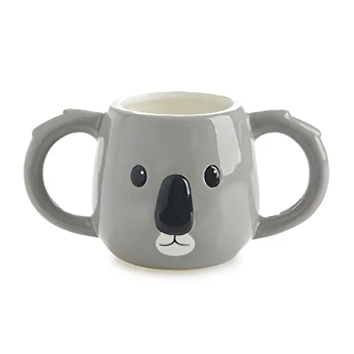 Balvi Koala-Tasse, Farbe Grau, Tasse in Form eines Koalakopfs, Fassungsvermögen: 400 ml, spülmaschinenfest
