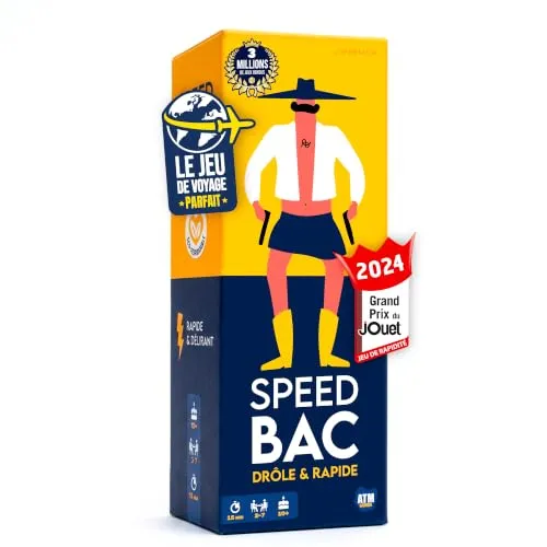 Speedbac – Schnelles Gesellschaftsspiel für Familie und Freunde – 2 bis 7 Spieler