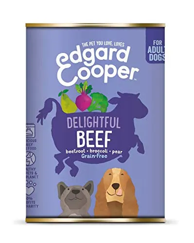 Edgard & Cooper Rind mit Rote Beete Brokkoli und Birne für ausgewachsene Hunde