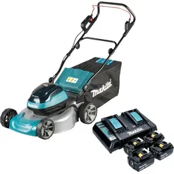 Makita DLM 466 PT4 Rasenmäher 36V mit 4x Akku 5,0Ah