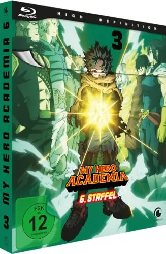 My Hero Academia - Staffel 6 - Vol.3 - [Blu-ray] - Anime-Serie, spannende Abenteuer und Charakterentwicklung, freigegeben ab 12 Jahren