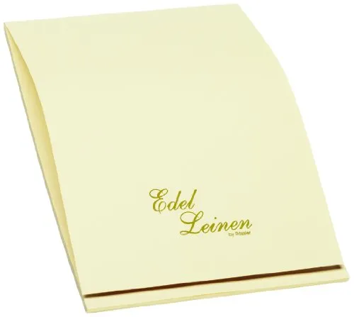 Rössler 2003705802 - Edel Leinen - Block DIN A4, 40 Blatt, ivory