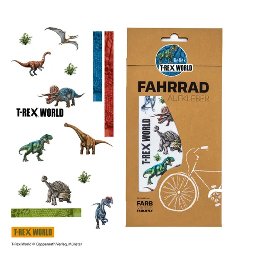 Produktbild T-Rex-World Fahrradaufkleber Reflex für Kinderrad Junge Reflektierend