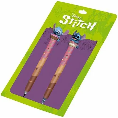 Disney Lilo und Stitch Mix-Set mit 2 Radierbaren Gelstiften, Gelb, 9,5 x 23 cm