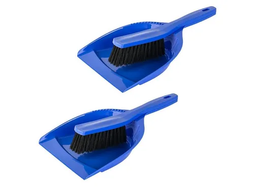 Engelland Kehrgarnitur Kehrwisch mit Handfeger und Kehrschaufel, (Vorteils-Set, 2-tlg), robuster PP-Kunststoff, Kehrbesen, Kehrschaufel
