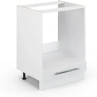 Vicco Herdumbauschrank Fame-Line, Weiß Hochglanz, 60 cm in weiß von Vicco